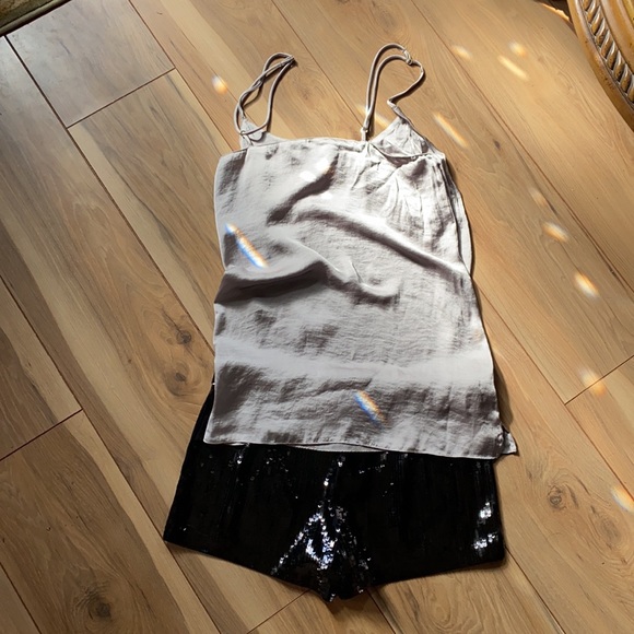 Express Black Sequin Shorts! - Picture 2 of 6